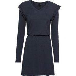 Sukienka shirtowa bonprix ciemnoniebieski. Niebieskie sukienki damskie bonprix, z dżerseju. Za 49.99 zł.