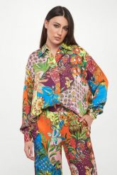 Koszula damska z wiskozy LIU JO. Koszule damskie Liu Jo, bez wzorów, z wiskozy, bez kołnierzyka, bez ramiączek. Za 729.00 zł.