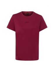 BOSS Orange Koszulka - Elove embro Kobiety Bawełna czerwony, L. Czerwone t-shirty damskie Boss Orange, l, bez wzorów, z bawełny, bez kołnierzyka. Za 229.95 zł.