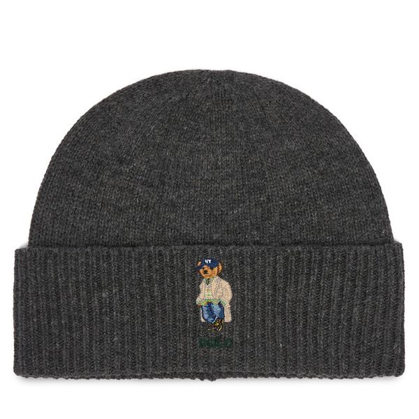 Czapka Polo Ralph Lauren. Szare czapki i kapelusze męskie Polo Ralph Lauren, na zimę, bez wzorów. Za 689.99 zł.