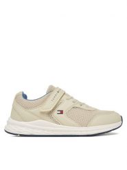 Tommy Hilfiger Sneakersy T3X9-34378-1697 S Beżowy. Brązowe trampki i tenisówki chłopięce Tommy Hilfiger, bez wzorów, z materiału, bez zapięcia. Za 329.99 zł.