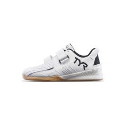 TYR Lifter L-2 – Wysokostabilne Buty do Dwuboju i Treningu Siłowego. Białe buty sportowe męskie TYR, bez zapięcia, na fitness i siłownię. W wyprzedaży za 984.85 zł.