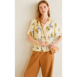 Mango - Top Zaida. Żółte t-shirty damskie Mango, l, bez wzorów, z tkaniny, bez kołnierzyka. W wyprzedaży za 59.90 zł.