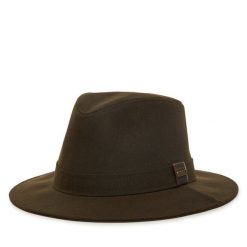 Kapelusz Barbour. Brązowe czapki i kapelusze męskie Barbour, bez wzorów. Za 359.99 zł.