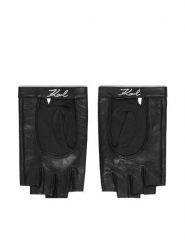 KARL LAGERFELD Rękawiczki B3W33011 Czarny. Czarne czapki i kapelusze damskie KARL LAGERFELD, bez wzorów, ze skóry. Za 389.99 zł.