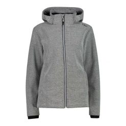 Damska kurtka z kapturem zapinana na zamek CMP. Czarne kurtki sportowe damskie CMP, bez wzorów, z puchu, z kapturem, trekkingowe. Za 480.55 zł.