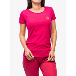 Koszulka bawełniana damska La Sportiva Climbing on the Moon T-Shirt. Czerwone koszulki sportowe damskie La Sportiva, bez wzorów, z bawełny, bez kołnierzyka, bez ramiączek. Za 160.99 zł.