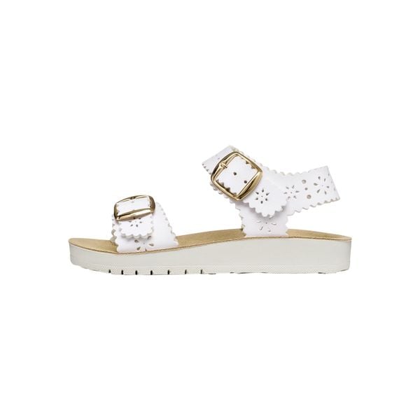 Sandały GEOX J SANDAL COSTAREI Biały. Białe sandały damskie Geox, bez wzorów, z syntetyku, bez obcasa, bez zapięcia. Za 217.99 zł.
