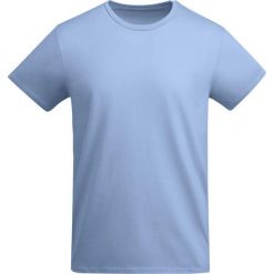 Męska Koszulka Breda Plain T-shirt. Niebieskie koszulki sportowe męskie ROLY, m, bez wzorów, bez kołnierzyka, bez ramiączek, trekkingowe. Za 42.99 zł.