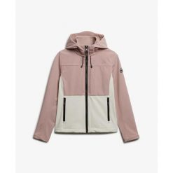 Damska kurtka turystyczna z kapturem Superdry Colourblock. Białe kurtki damskie Superdry., xs, bez wzorów, z kapturem. Za 430.90 zł.