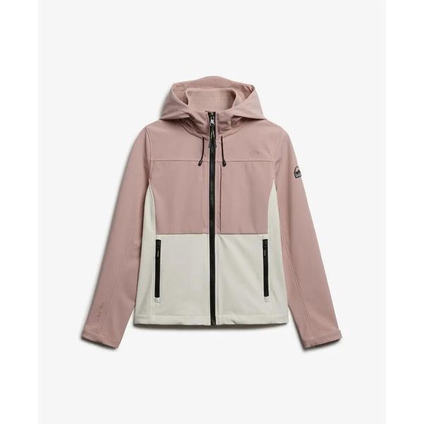 Damska kurtka turystyczna z kapturem Superdry Colourblock. Białe kurtki damskie Superdry., xs, bez wzorów, z kapturem. Za 430.90 zł.