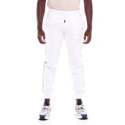 Męskie spodnie w kolorach ziemi. Białe spodnie sportowe męskie LEONE 1947 APPAREL, l, bez wzorów, z tkaniny, na fitness i siłownię. Za 164.19 zł.