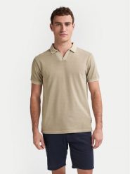 Petrol Industries Polo M-1050-POL910 Beżowy Regular Fit. Brązowe koszulki polo męskie Petrol Industries, m, bez wzorów, z bawełny, bez ramiączek. Za 159.99 zł.