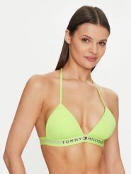 Tommy Hilfiger Góra od bikini UW0UW04109 Zielony. Zielone bikini damskie Tommy Hilfiger, xl, bez wzorów. Za 219.99 zł.