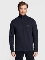 Boss Bluza Zetrust 50468926 Granatowy Regular Fit. Niebieskie bluzy męskie Boss, m, bez wzorów, z bawełny, bez kaptura. Za 438.75 zł.