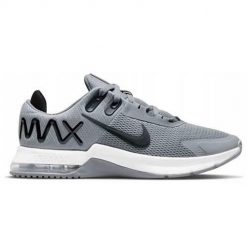 Buty treningowe męskie Nike Air Max Alpha Trainer 4. Szare buty sportowe męskie Nike, z materiału, bez zapięcia, na fitness i siłownię, nike air max. Za 408.00 zł.