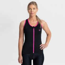 Koszulka rowerowa damska Rogelli ABBEY bez rękawów. Czarne koszulki sportowe damskie Rogelli, xl, bez wzorów, bez kołnierzyka, bez ramiączek, rowerowe. Za 170.00 zł.