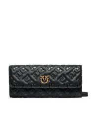 Pinko Torebka Love Tiny Brids Wallet C AI 24-25 PCPL 103765 A1YB Czarny. Czarne listonoszki damskie Pinko, bez wzorów, ze skóry, bez dodatków. Za 529.99 zł.