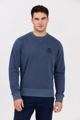 AERONAUTICA MILITARE Niebieska męska bluza With Vintage Effect, Rozmiar XXL. Niebieskie bluzy męskie Aeronautica Militare, l, bez wzorów, z bawełny, bez kaptura. W wyprzedaży za 399.99 zł.