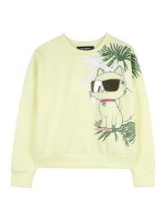 Karl Lagerfeld Kids Bluza Z31136 Żółty Regular Fit. Żółte bluzy dla dziewczynek Karl Lagerfeld Kids, bez wzorów, z syntetyku, bez ramiączek, bez kaptura. Za 375.99 zł.