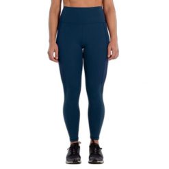 Damskie legginsy Rox R-Silky Mesh. Niebieskie legginsy sportowe damskie Roxy, bez wzorów, z meshu, z podwyższonym stanem. Za 235.99 zł.