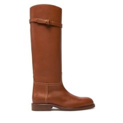Kozaki Polo Ralph Lauren. Brązowe kozaki damskie Polo Ralph Lauren, bez obcasa, na płaskiej podeszwie. Za 2,439.00 zł.