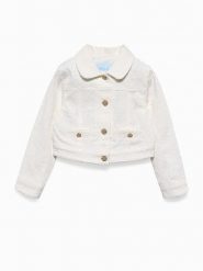 Abel & Lula Kurtka jeansowa 5395 Biały Regular Fit. Białe kurtki i płaszcze dla dziewczynek Abel & Lula, bez wzorów, z bawełny, bez kaptura. Za 319.99 zł.