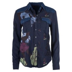 Desigual Koszula Damska Walt M Ciemnoniebieski. Koszule damskie marki Desigual. W wyprzedaży za 358.00 zł.