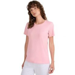 Koszulka damska 4F F2356 jasny róż 4FWMM00TTSHF2356 56S. Czerwone koszulki sportowe damskie 4f, s, bez wzorów, sportowe, bez kołnierzyka. Za 36.90 zł.