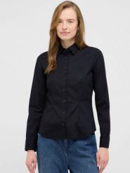 Damska Koszula Mustang Style Allegheny Black Beauty 1016724 4185. Czarne bluzki damskie Mustang, xl, bez wzorów, bez kołnierzyka, bez ramiączek. Za 149.99 zł.