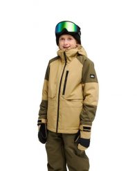 Kurtka śniegowa techniczna dla Chłopcy HIGHLINE 20K Beżowy. Brązowe kurtki i płaszcze dla chłopców Quiksilver, na zimę, bez wzorów, z materiału, bez kaptura. Za 729.99 zł.