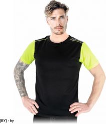 TS-LAGOS - T-shirt z siateczki, męski - BY S. T-shirty męskie Reis, m, bez wzorów, bez kołnierzyka. Za 26.45 zł.