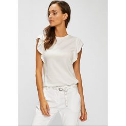 Answear - Top. Szare topy damskie ANSWEAR, z bawełny, z okrągłym kołnierzem, bez rękawów. W wyprzedaży za 47.90 zł.