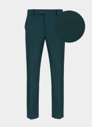 PAKO LORENTE – Spodnie męskie garniturowe P21WF-6G-078-Z. Zielone eleganckie spodnie męskie Pako Lorente, m, bez wzorów, z poliesteru. Za 99.99 zł.