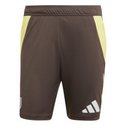Szorty treningowe Juventus Turin Tiro 2024/25. Brązowe szorty męskie Adidas, xl, bez wzorów, z materiału. Za 173.00 zł.