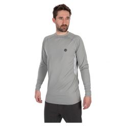 Koszulka Męska Wędkarska Long Sleeve Matrix Uv Protective T-Shirt. Szare bluzki z długim rękawem męskie MATRIX, l, bez wzorów, bez kołnierzyka. Za 144.99 zł.