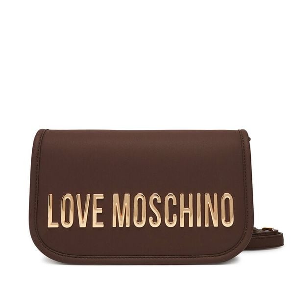 Torebka LOVE MOSCHINO. Brązowe listonoszki damskie Love Moschino, bez wzorów, bez dodatków. Za 589.99 zł.