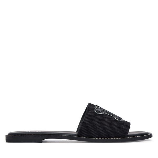 Klapki Max Mara. Czarne klapki damskie Max Mara, bez wzorów, bez obcasa. Za 730.99 zł.