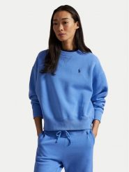 Polo Ralph Lauren Bluza 211936820016 Niebieski Relaxed Fit. Niebieskie bluzy damskie Polo Ralph Lauren, m, bez wzorów, z bawełny, bez kaptura. Za 659.99 zł.