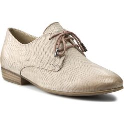Oxfordy TAMARIS - 1-23304-26 Pepper 324. Brązowe półbuty damskie Tamaris, z nubiku, eleganckie. W wyprzedaży za 189.00 zł.
