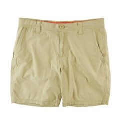 Spodenki męskie chino W30 kolor beżowy Columbia. Brązowe krótkie spodenki sportowe męskie Columbia, l, bez wzorów, z materiału, trekkingowe. Za 106.46 zł.