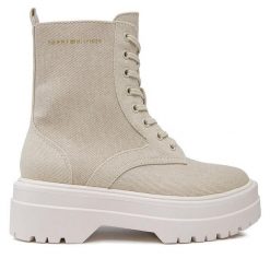 Trapery Tommy Hilfiger. Brązowe śniegowce i trapery damskie Tommy Hilfiger. Za 449.99 zł.