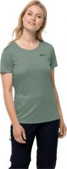 Jack Wolfskin Jack Wolfskin Tech Tee W 1807122-4151 Zielone XS. Zielone t-shirty damskie Jack Wolfskin, xs, bez wzorów, bez kołnierzyka. Za 98.99 zł.