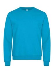 Clique Miami Roundneck – unisexowy sweter bawełna + poliester z recyklingu. Niebieskie bluzy męskie CLIQUE, m, bez wzorów, z bawełny, bez kołnierzyka. Za 164.44 zł.