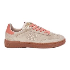 Zamszowe Buty Sportowe Sneakersy Damskie D.Franklin DFSH387005 Beżowe beżowy. Brązowe obuwie sportowe damskie bez wzorów, z gumy. Za 418.45 zł.