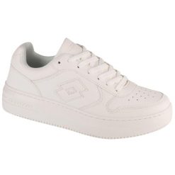 Buty damskie snekersy Lotto PALIOT PF OC. Białe obuwie sportowe damskie Lotto, bez wzorów, trekkingowe. Za 135.00 zł.