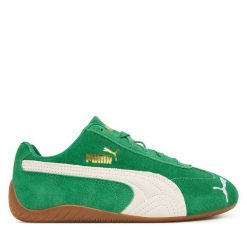 Sneakersy Puma. Zielone trampki i tenisówki chłopięce Puma, bez wzorów, bez zapięcia. Za 379.99 zł.