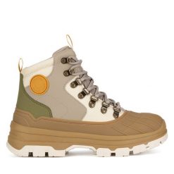 Trzewiki Hunter. Szare botki damskie Hunter, bez obcasa, na płaskiej podeszwie, bez zapięcia. Za 899.99 zł.