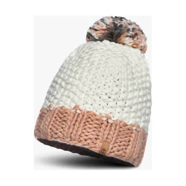 Timberland Czapka Zimowa Color Block Pom Beanie , beżowy, rozmiar ONE SIZE. Brązowe czapki i kapelusze damskie Timberland, bez wzorów, z materiału. W wyprzedaży za 79.99 zł.