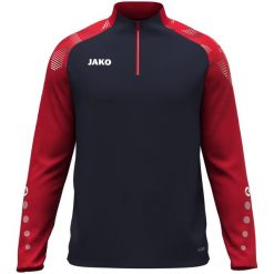 Koszulka z półzamkiem Jako Sonic. Czerwone koszulki sportowe męskie Jako, m, bez wzorów, z dzianiny, bez kołnierzyka, bez ramiączek. Za 288.50 zł.